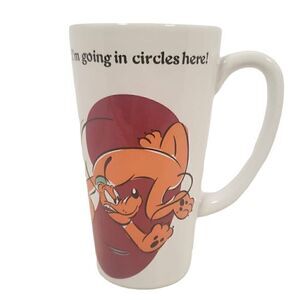 Disney Store‎ Pluto “ I'm Going in Circles Here” Coffee Tea Mug Cup